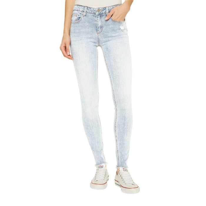 Rvca Ladies Bleached Dayley Skinny Jeans