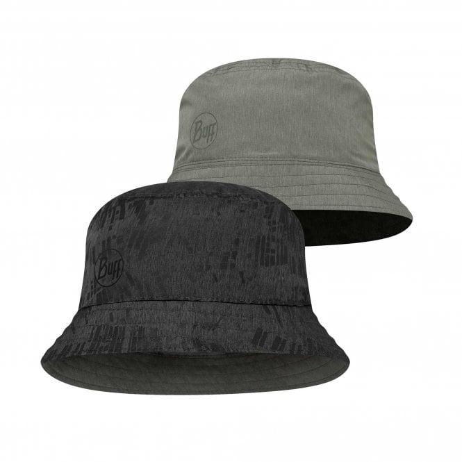 Buff Travel Bucket Hat -GLINE-BLACK / GREY