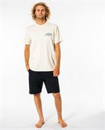 Rip Curl Mens Melting Summer Logo T-Shirt - Bone