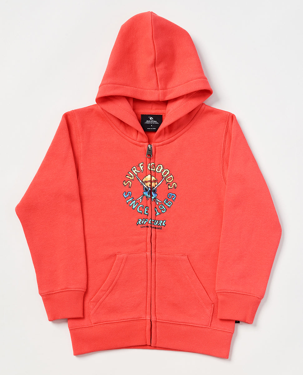 Rip Curl Boys Little Savage Zip Hood Fleece Grom