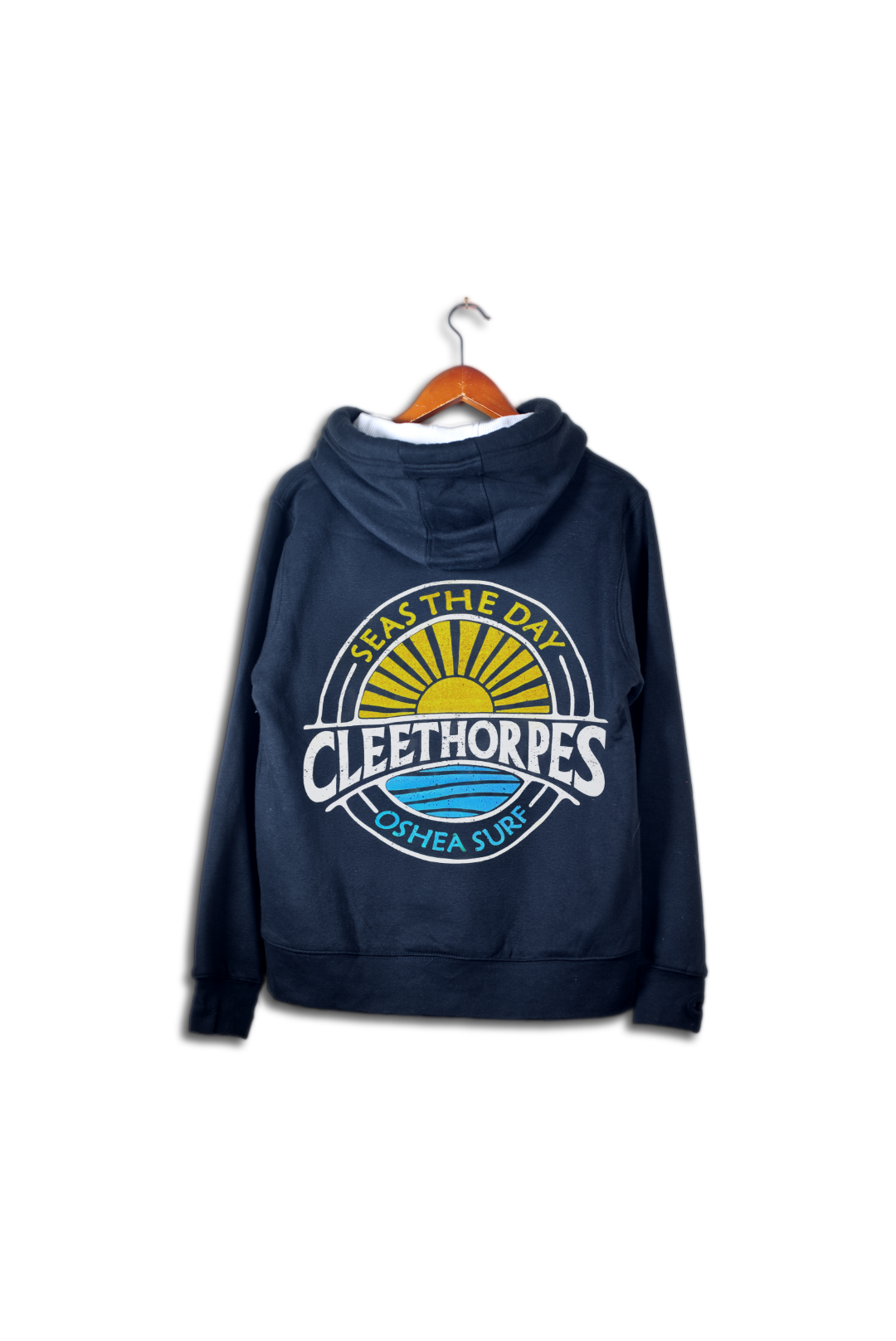 Cleethorpes Navy Overhead Hoody - Seas The Day