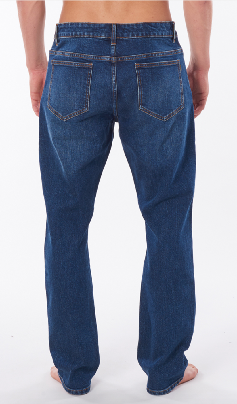 Rip Curls Mens Straight Tidal Blue Denim