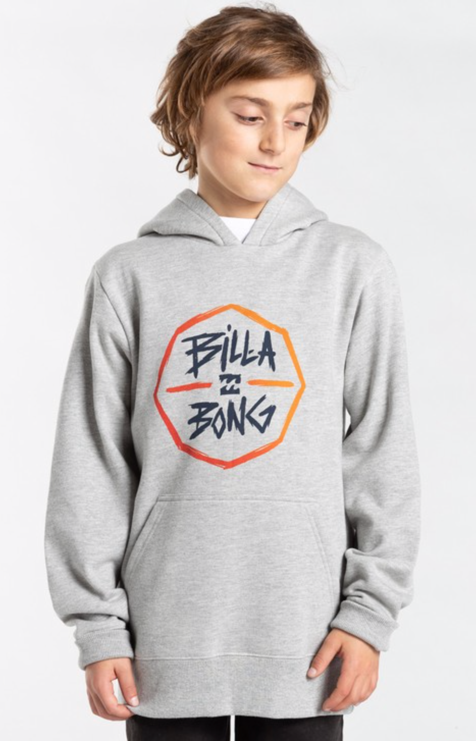 Billabong Boys Octo Boy Hoodie - Grey Heather -SALE -