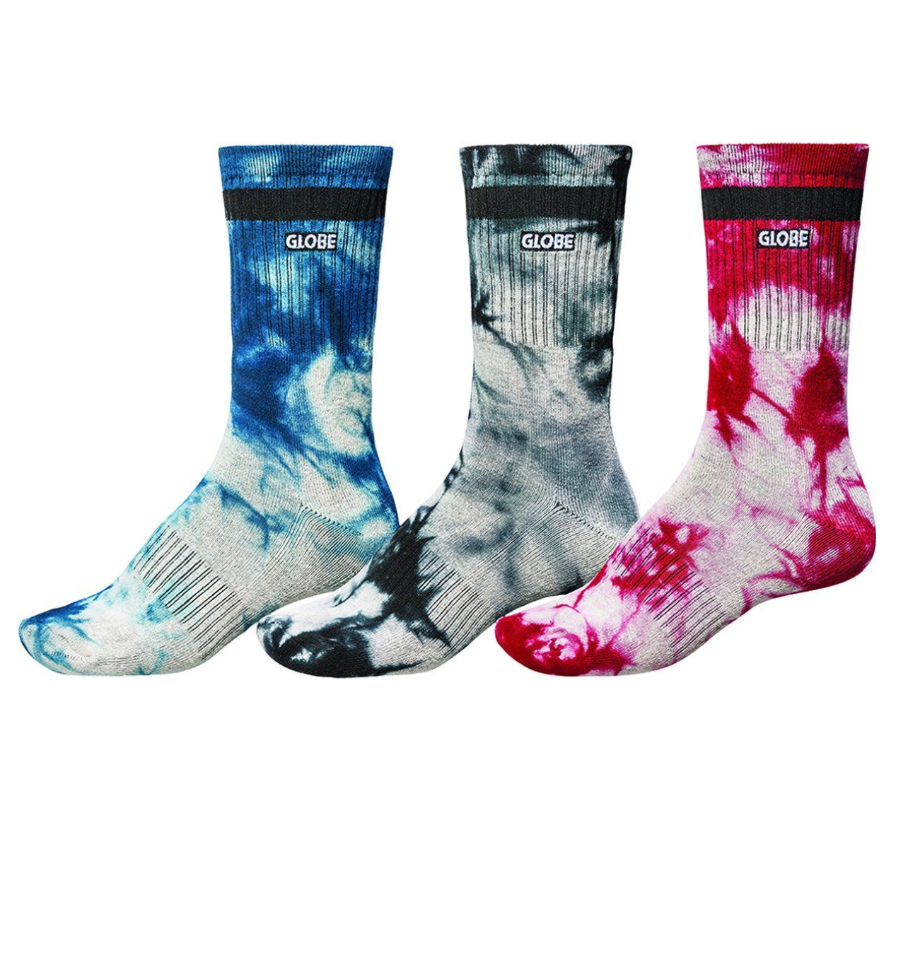 Globe All Tied Up Socks 3pk - Assorted