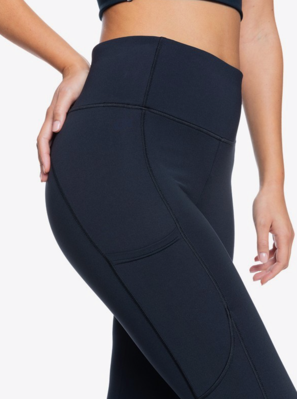 Roxy Ladies Back Of My Mind Workout Leggings - Anthracite