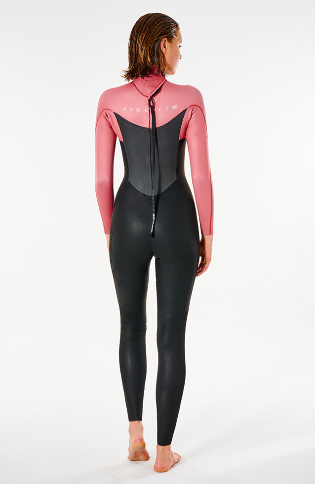 Rip Curl Womens Omega 5/3 Back Zip Wetsuit - Dusty Rose