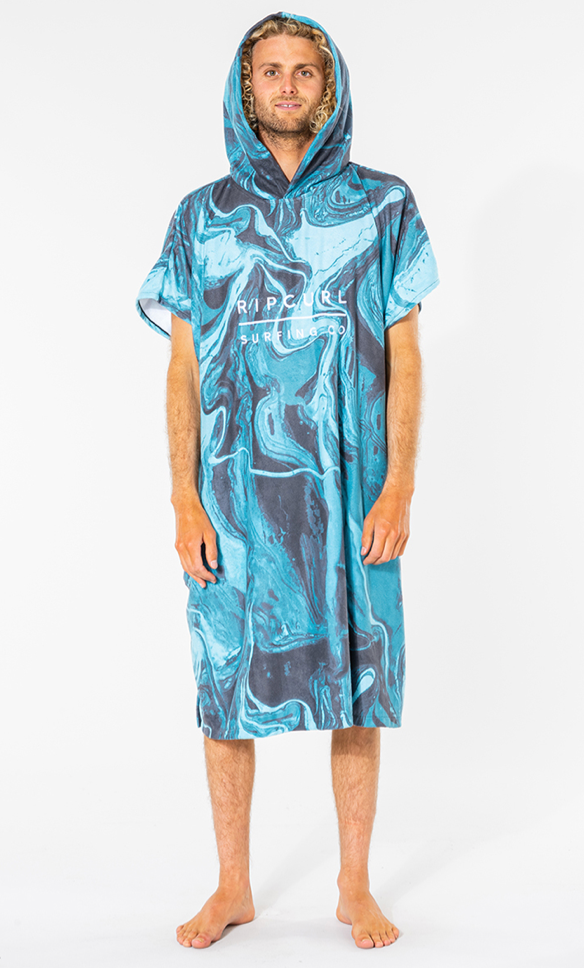 Rip Curl Mix Up Print Hooded Towel Poncho