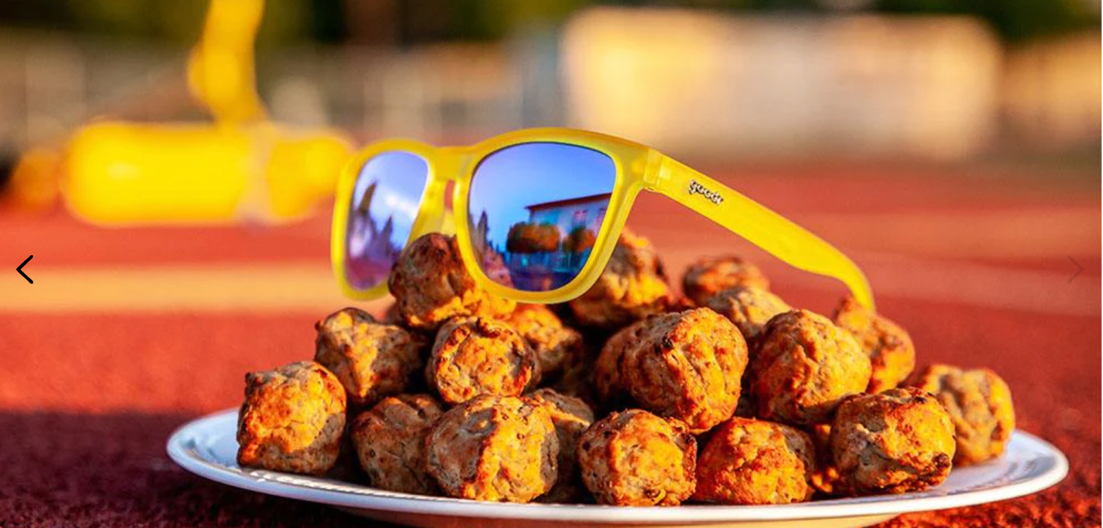 Swedish Meatball Hangover- Yellow With Blue Lens