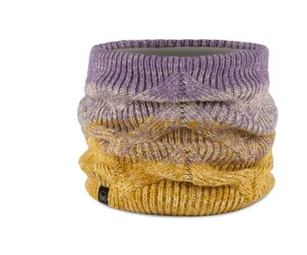 Buff Knitted & Polar Neck Warmer Masha Lavender