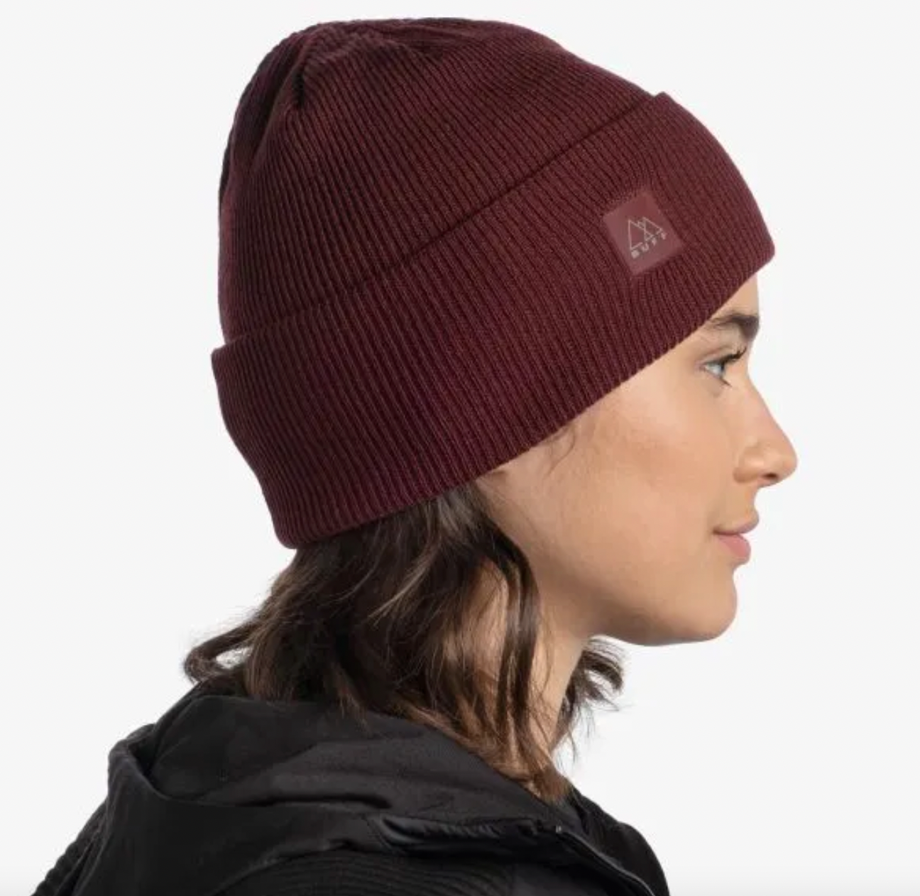 BUFF CrossKnit Beanie Solid Mahogany