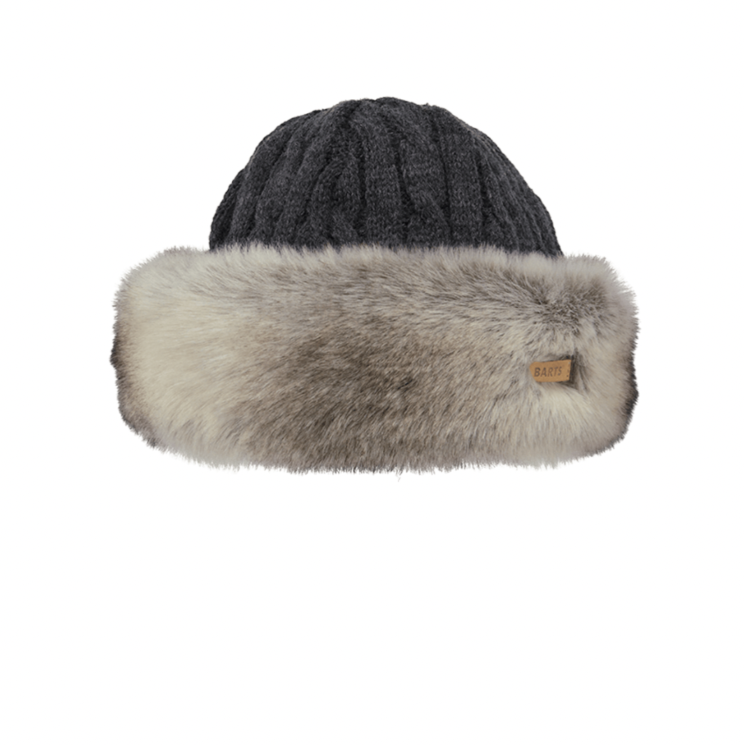 Barts Fur Cable Bandhat Warm Winter Hat Women