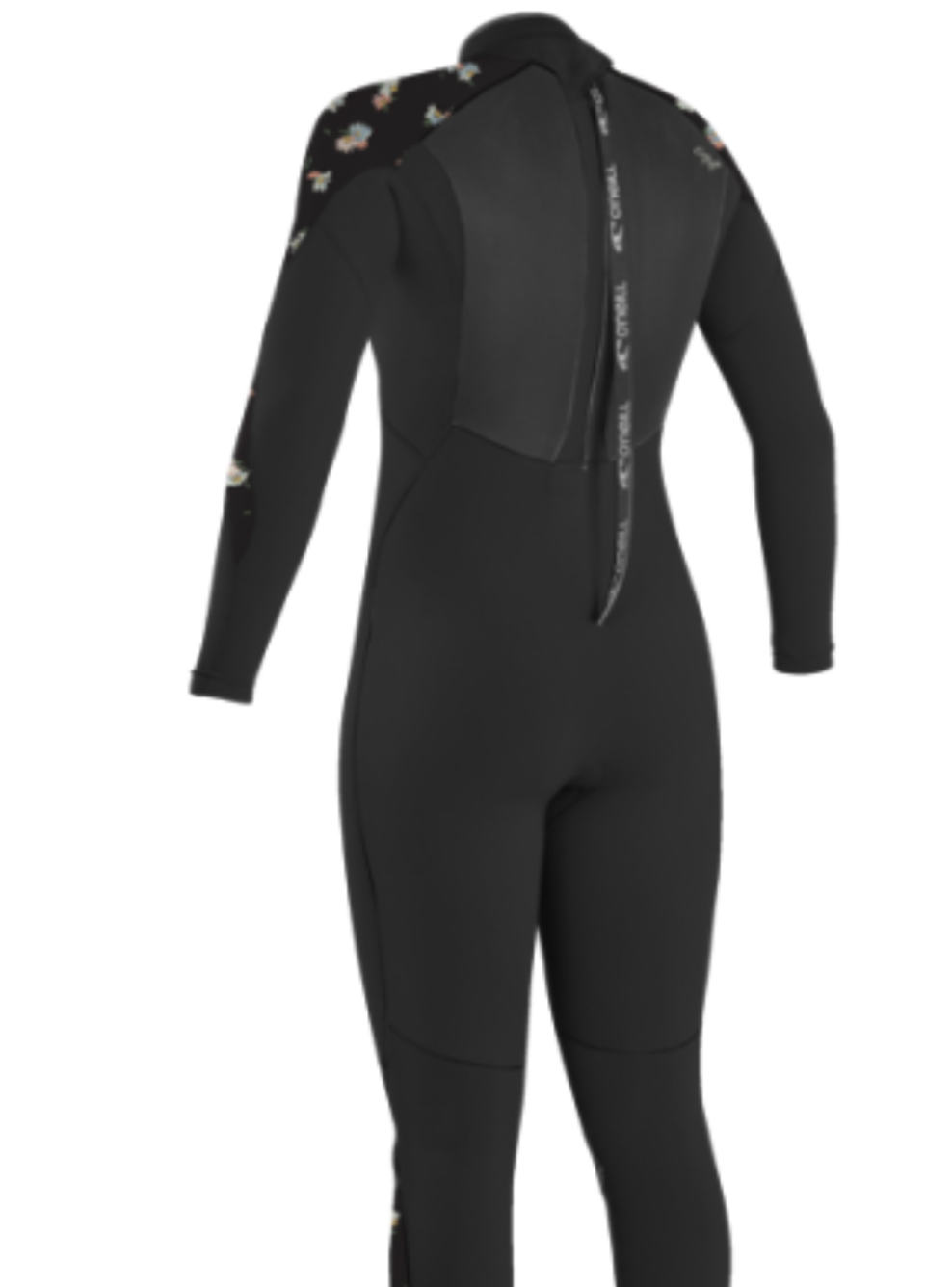 O'Neill Epic 4/3Mm Womens Back Zip Wetsuit - Black/ Cindy/Daisy 4214