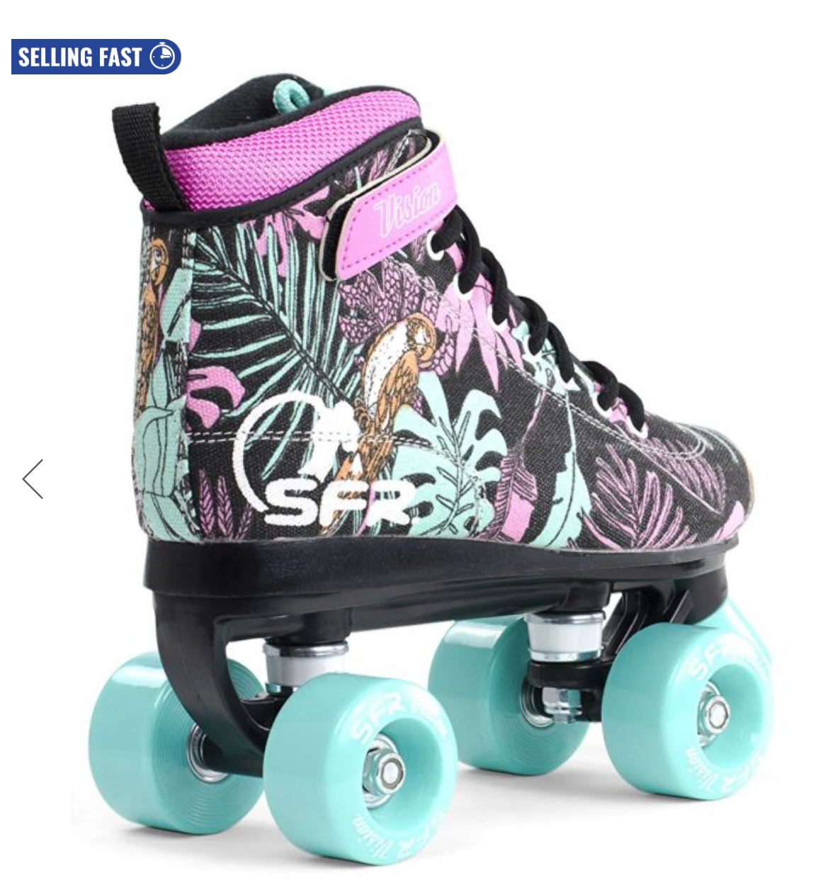 Sfr Vision Canvas Quad Roller Skates - Floral