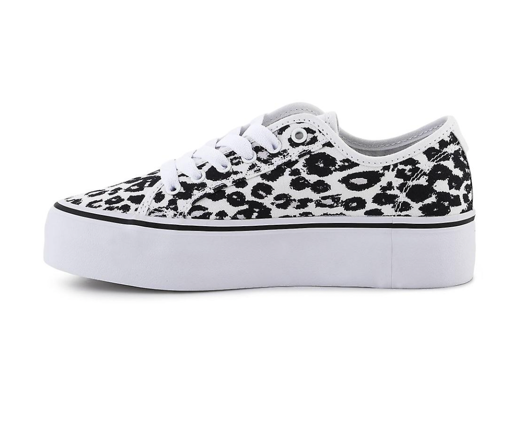 DC Manual Platform Cheetah Print Trainers