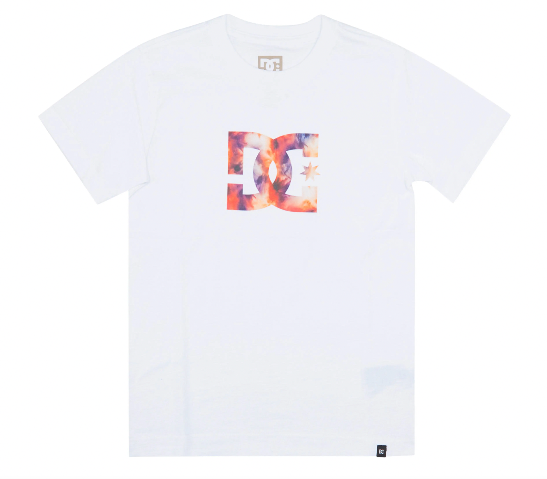 DC Shoes Star Fill Short Sleeve T-Shirt White Red Lilac Kids