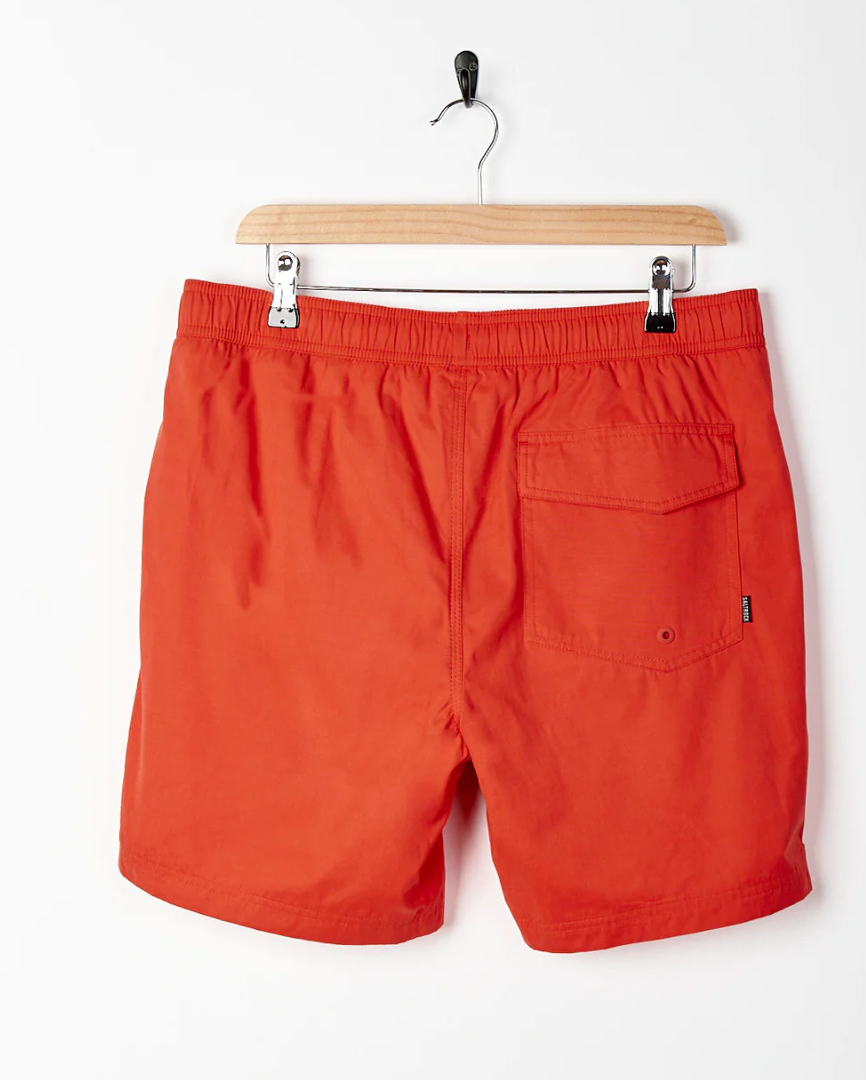 SALTROCK Lee - Mens Sueded Volley Swimshort - Red