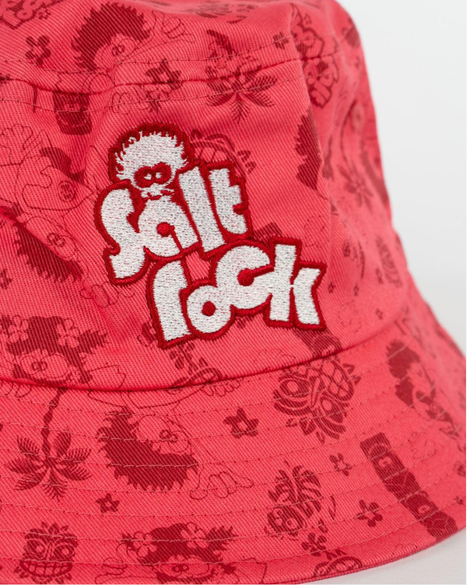 Saltrock Tiki Tok - Kids Bucket Hat - Red/Blue