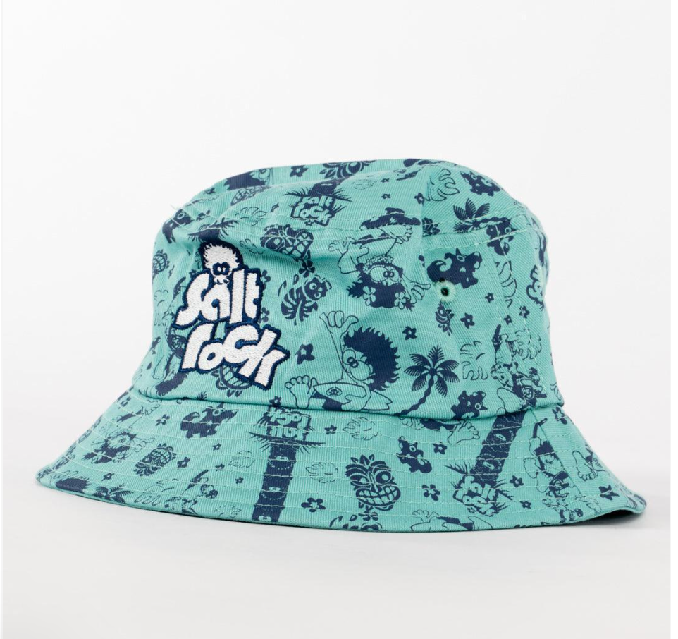 Saltrock Tiki Tok - Kids Bucket Hat - Red/Blue