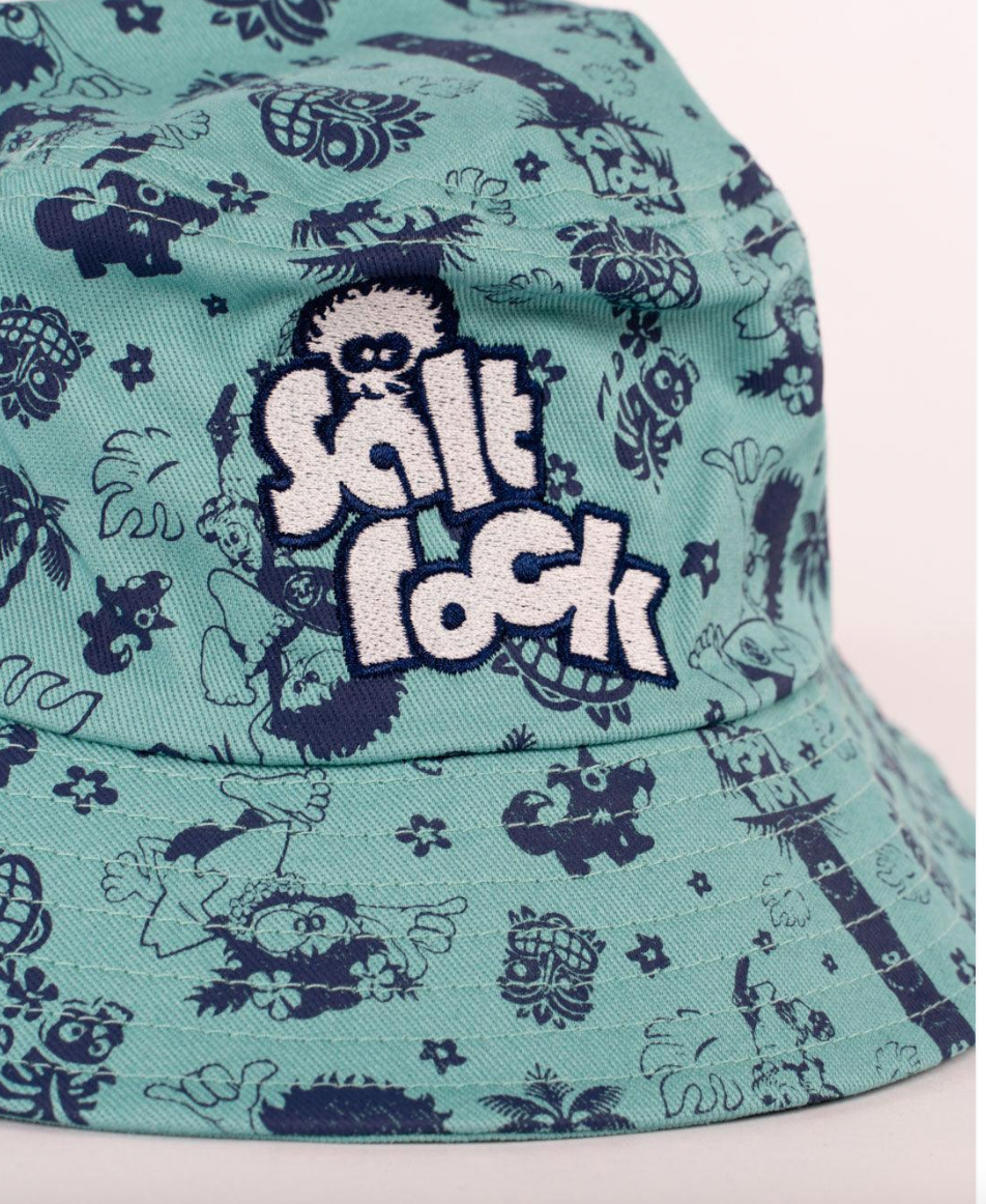 Saltrock Tiki Tok - Kids Bucket Hat - Red/Blue