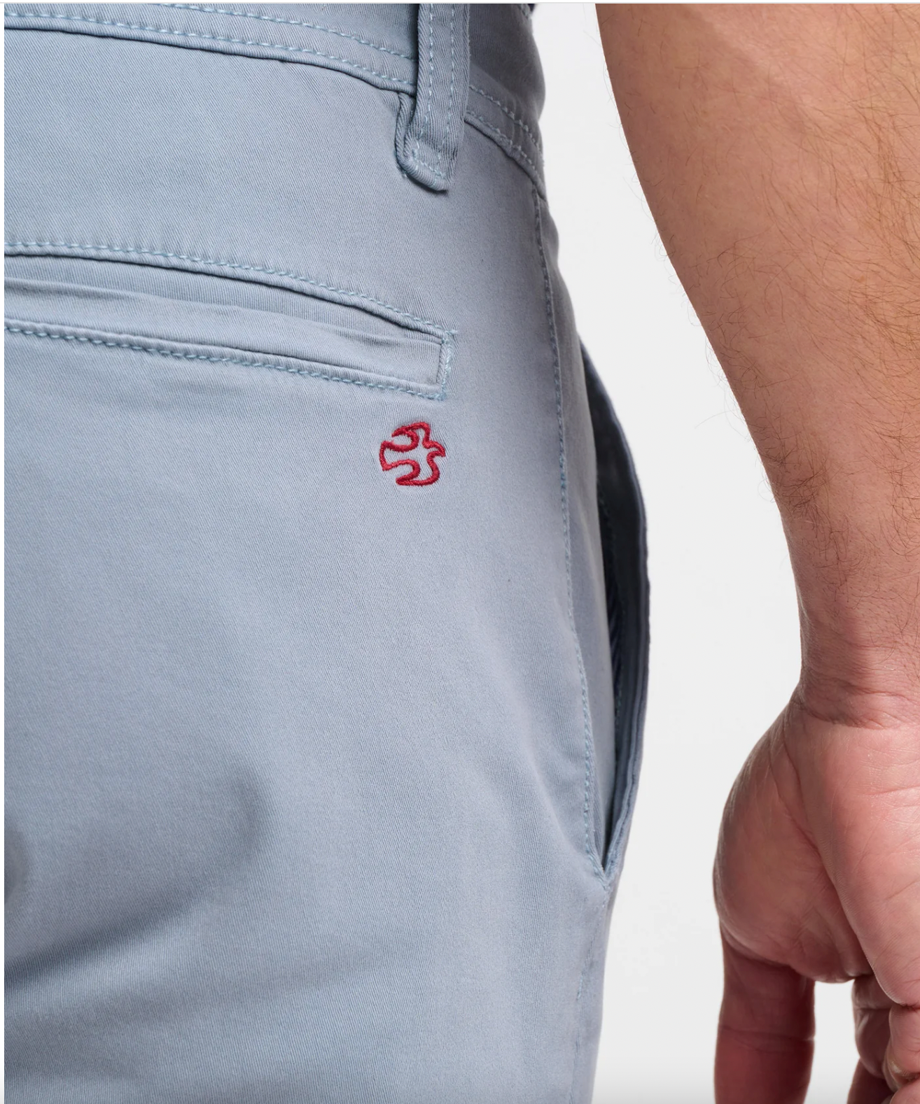 BRAKEBURN GREY CHINO SHORTS