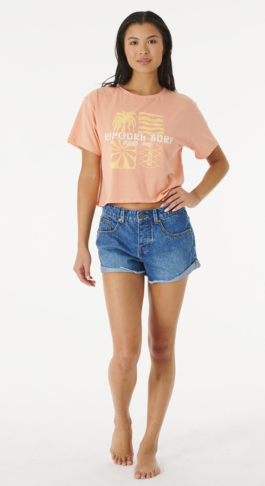 Ripcurl Always Summer Short Sleeve Crop Tee