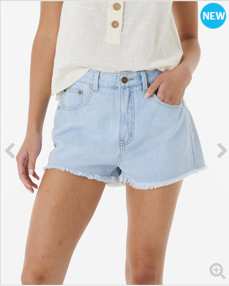 Ripcurl Amy High Waist Denim Short