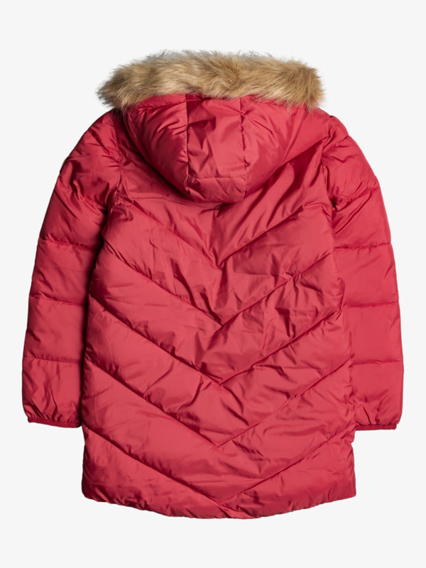 Roxy Girls Some Say Coat - Deep Claret - -